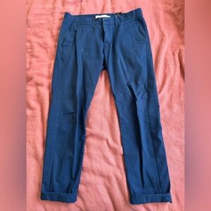 H&M Blue Skinny Fit Trousers